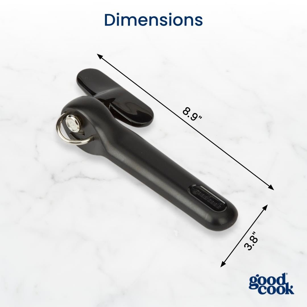 GoodCook Safe-Cut Can Opener with Easy Turn Knob, Black - Image 2