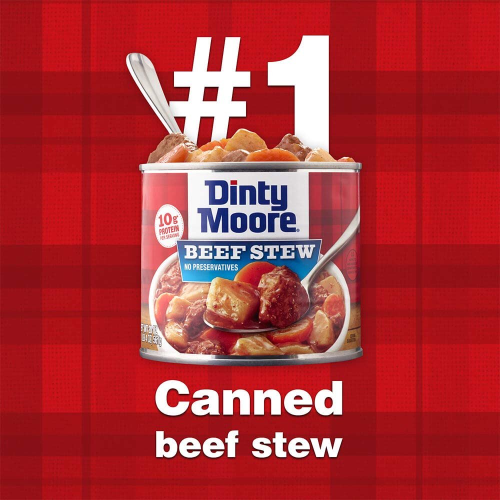 DINTY MOORE Beef Stew with Potatoes & Carrots, Canned Food, 15oz x12 - Image 5