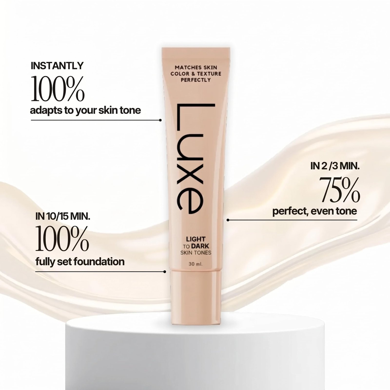 Luxe Color Changing Foundation – Medium - Image 8