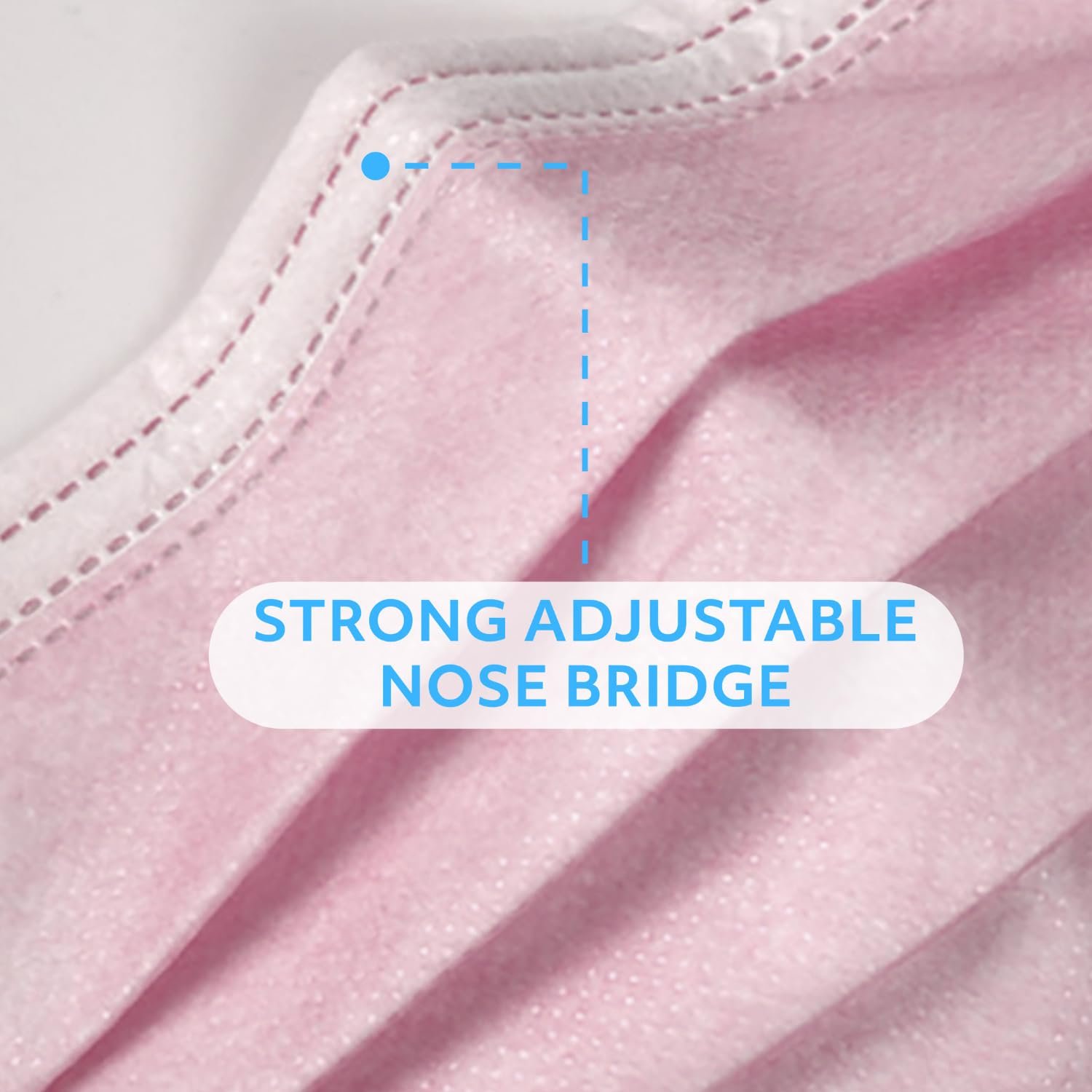 MAGICARE Pink Face Mask Disposable for Adults, Pink Mask for Women & Men - Image 4