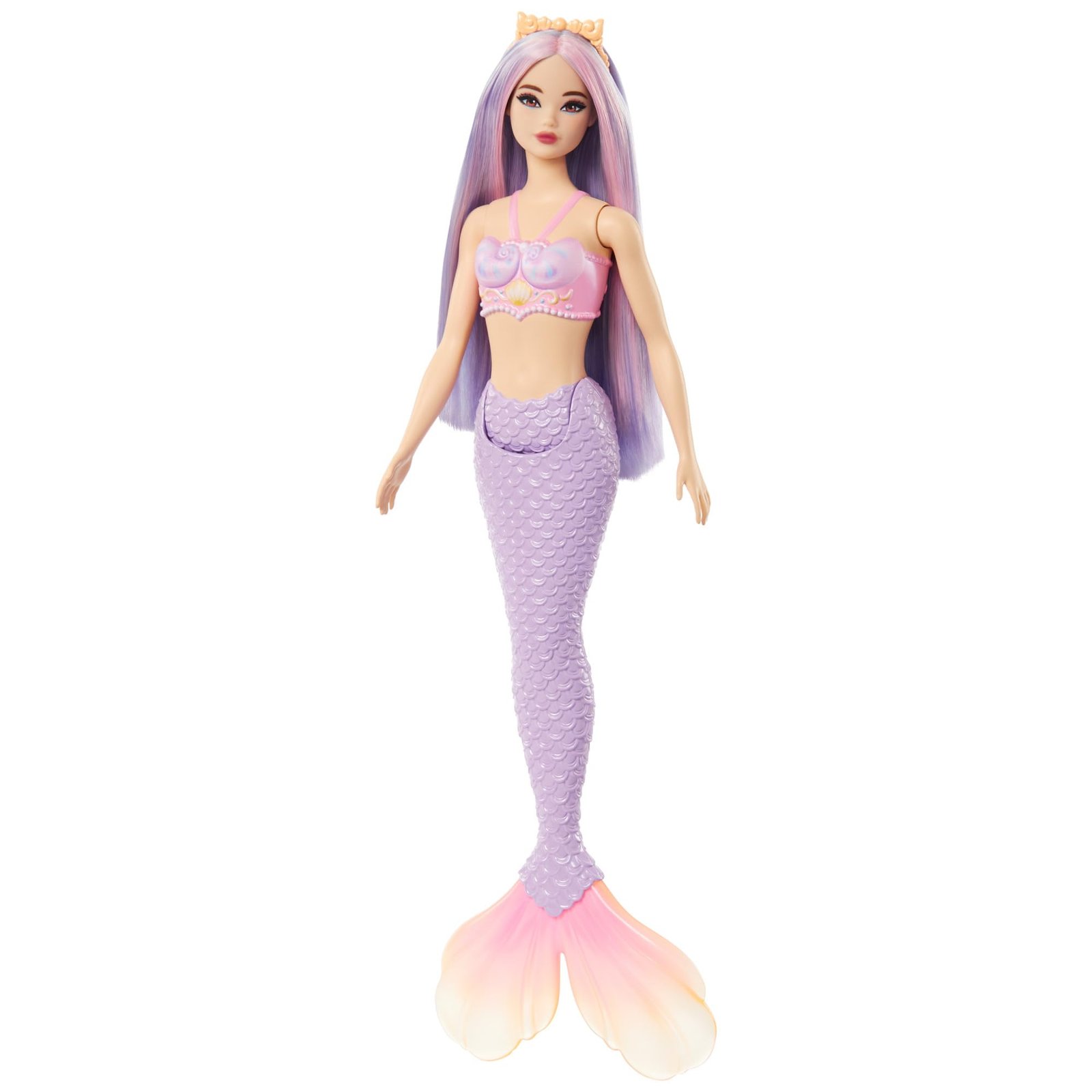 Barbie Mermaid Doll with Pink and Lilac Fantasy Hair and Accessory - Image 4