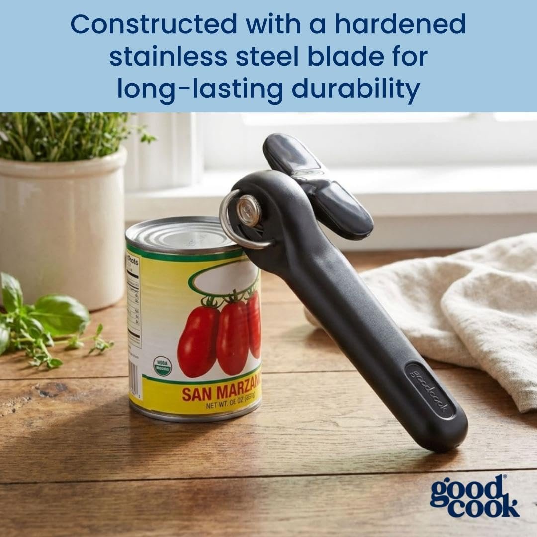 GoodCook Safe-Cut Can Opener with Easy Turn Knob, Black - Image 4