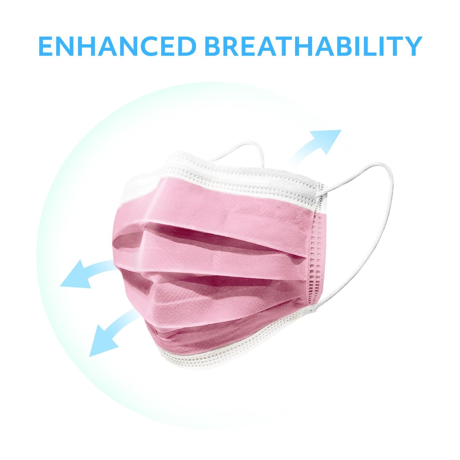 MAGICARE Pink Face Mask Disposable for Adults, Pink Mask for Women & Men - Image 5