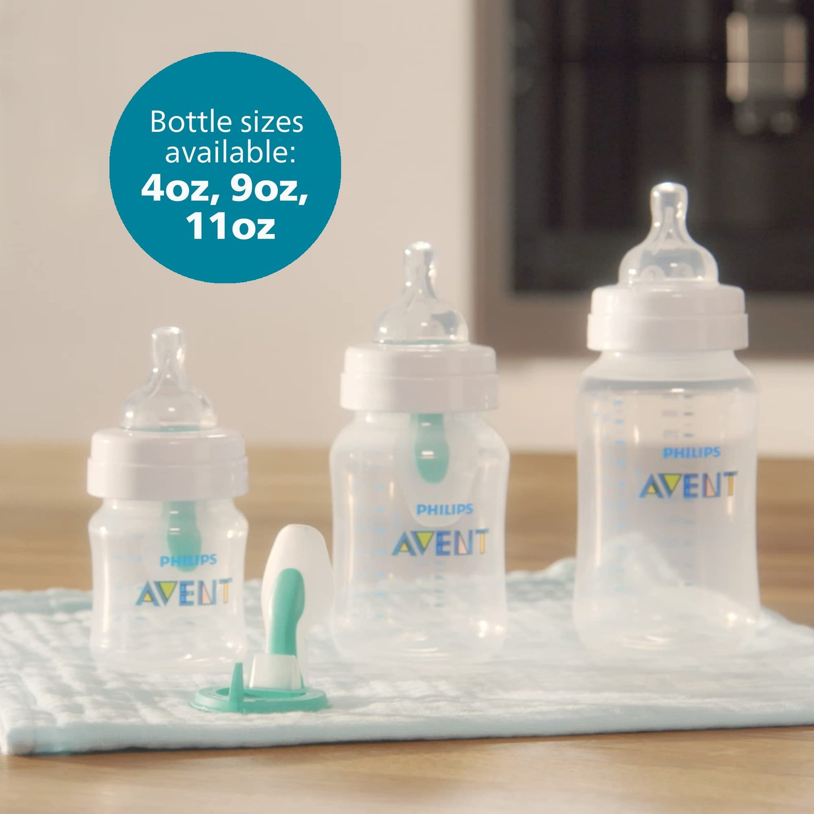 Philips Avent Anti-Colic Baby Bottle with AirFree Vent, Medium Flow, 9 oz - Image 11