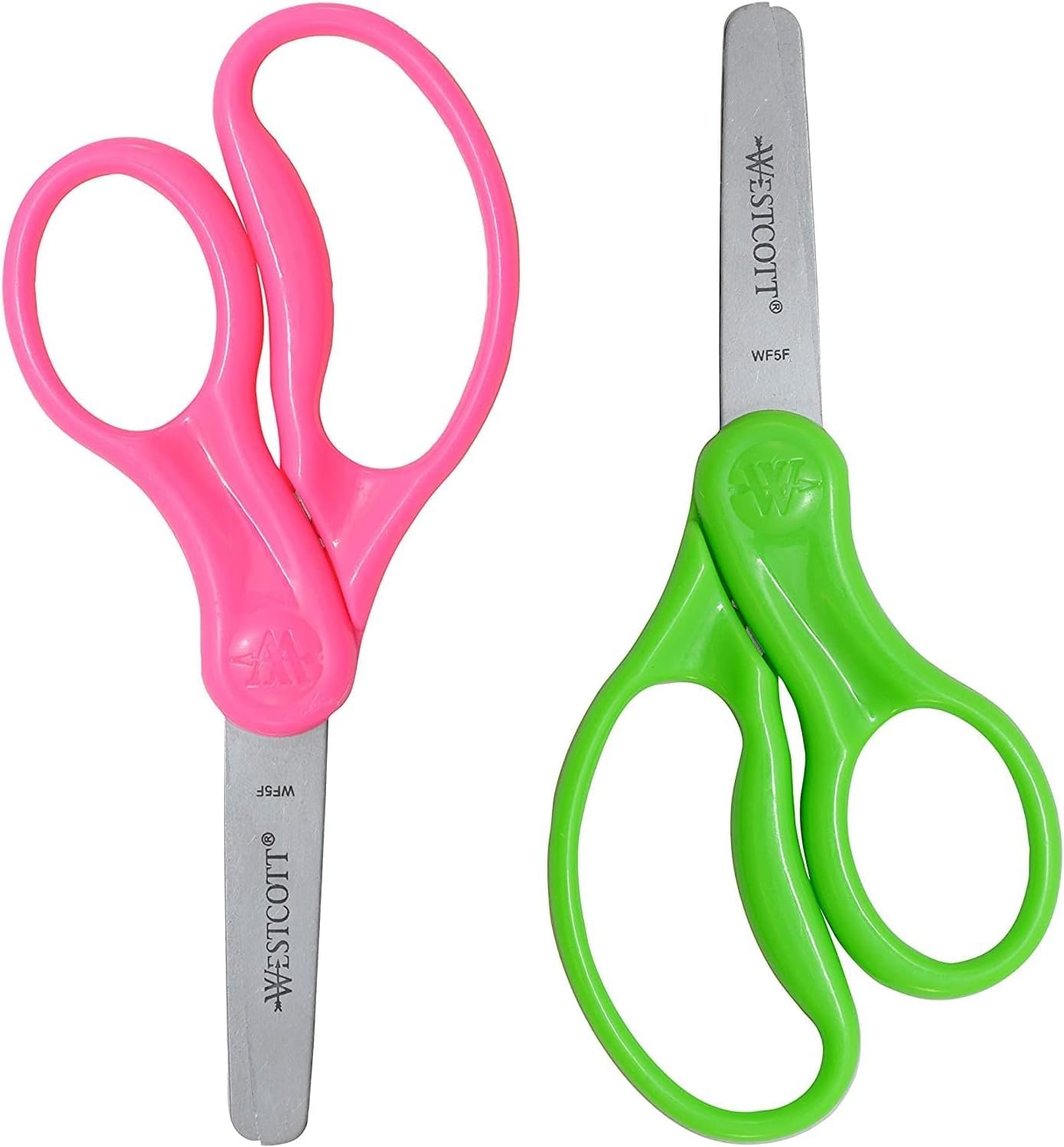 Westcott 5" Hard Handle Kids Scissors, Blunt, Assorted Colors, 2-Pack - Image 14