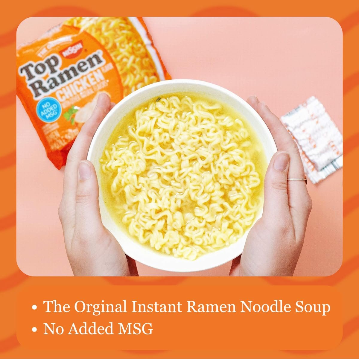Nissin Top Ramen Noodle Soup, Chicken, 3 Ounce (Pack of 24) - Image 3