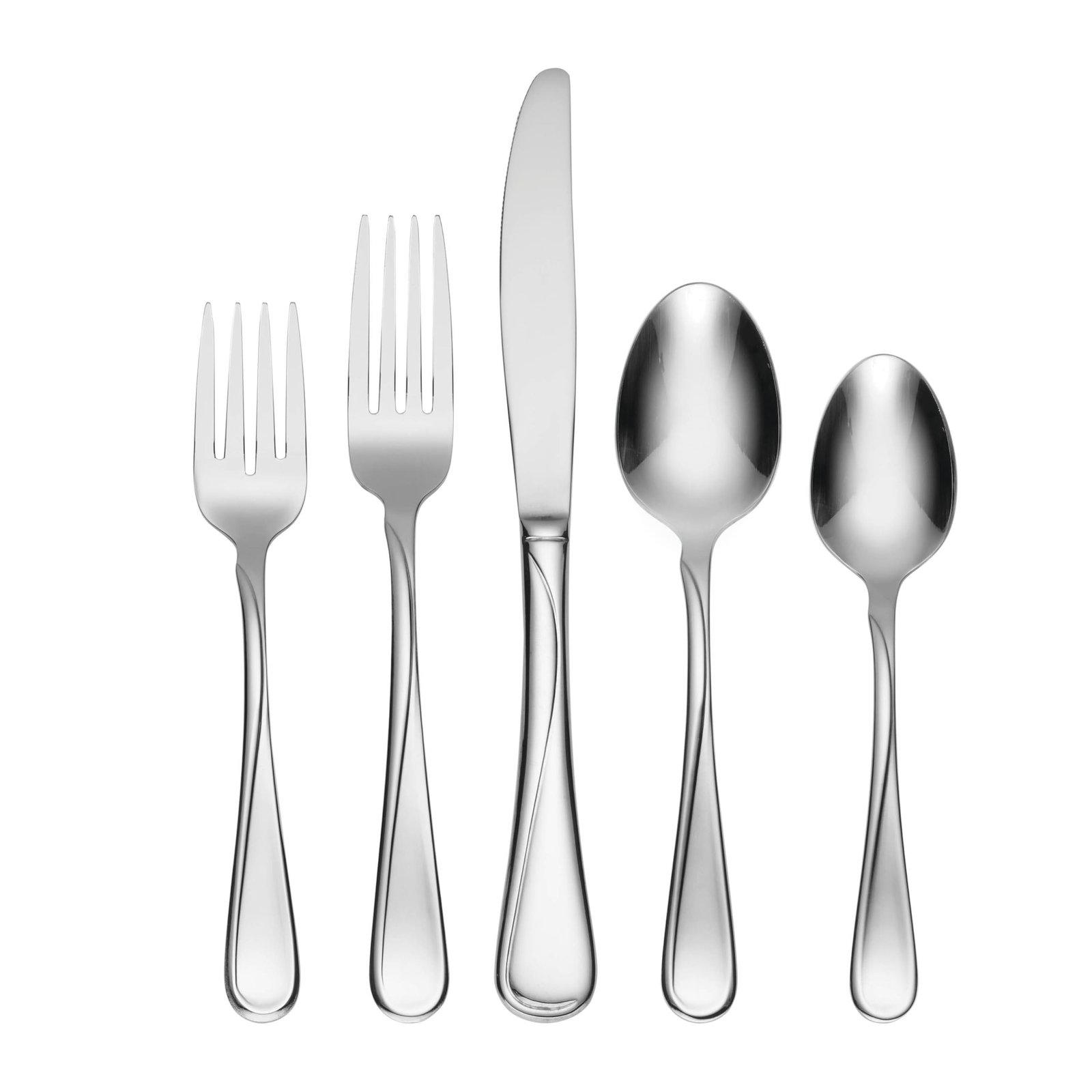 Oneida Flatware Flight 18/0 Silverware Set for 8, (45-Piece)