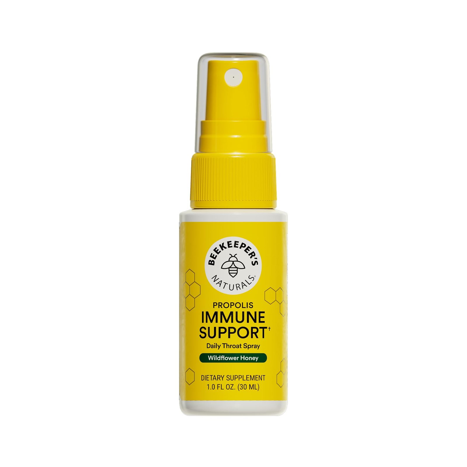 Beekeeper's Naturals Propolis Throat Spray for Daily Immune Support, 1 oz