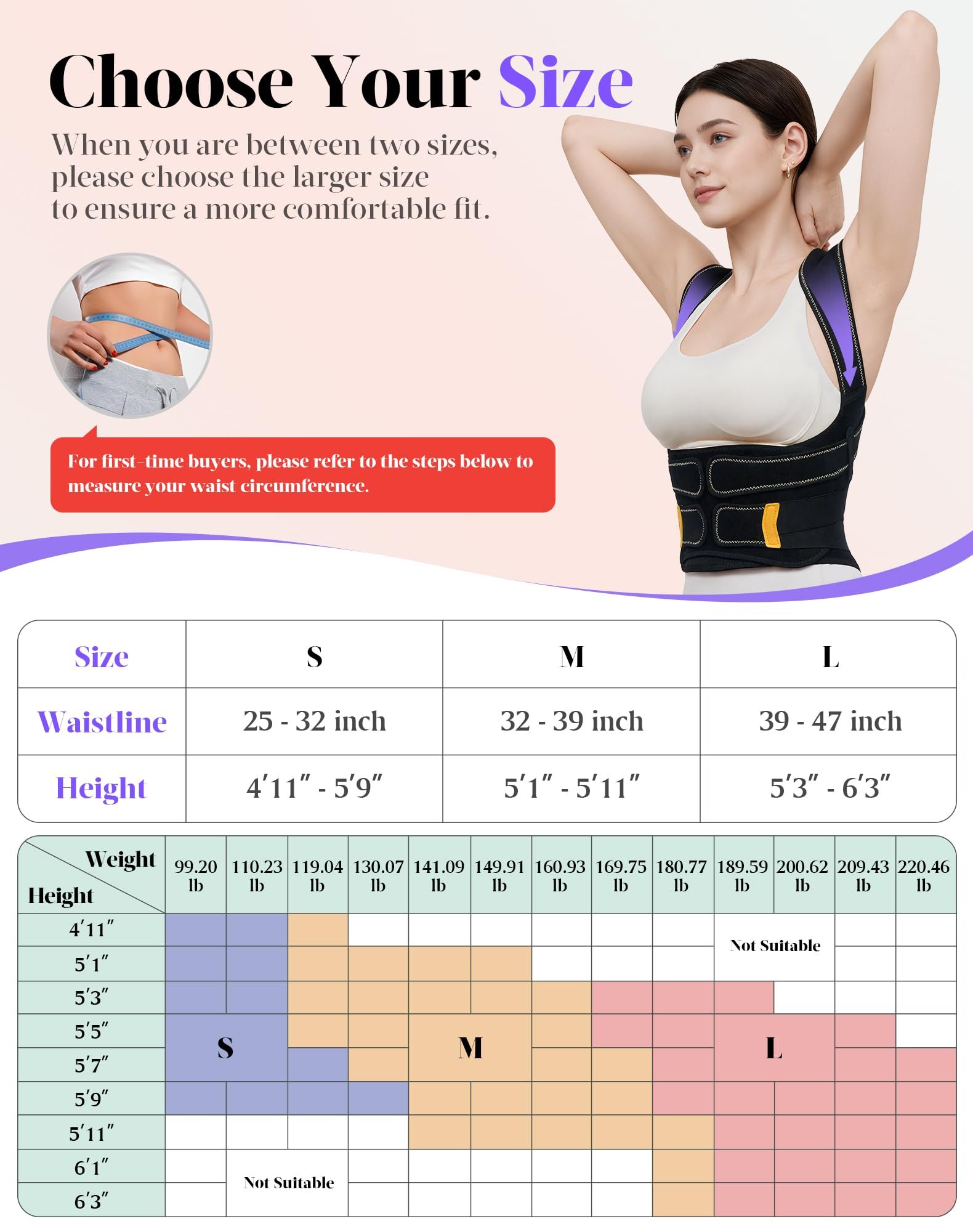 Posture Corrector for Women and Men, 5x Enhanced Support Back Brace, Medium - Image 6