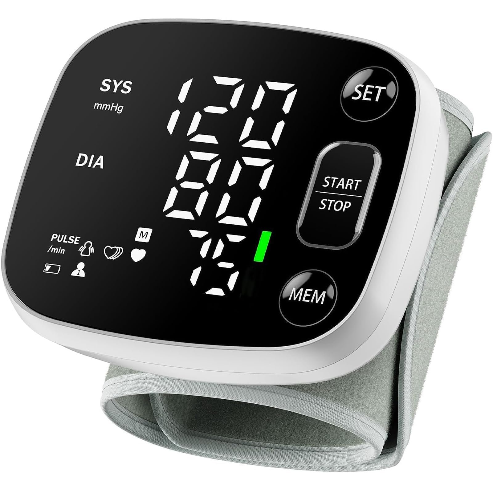 Oklar Wrist Blood Pressure Monitor, FDA Cleared Rechargeable BP Machine