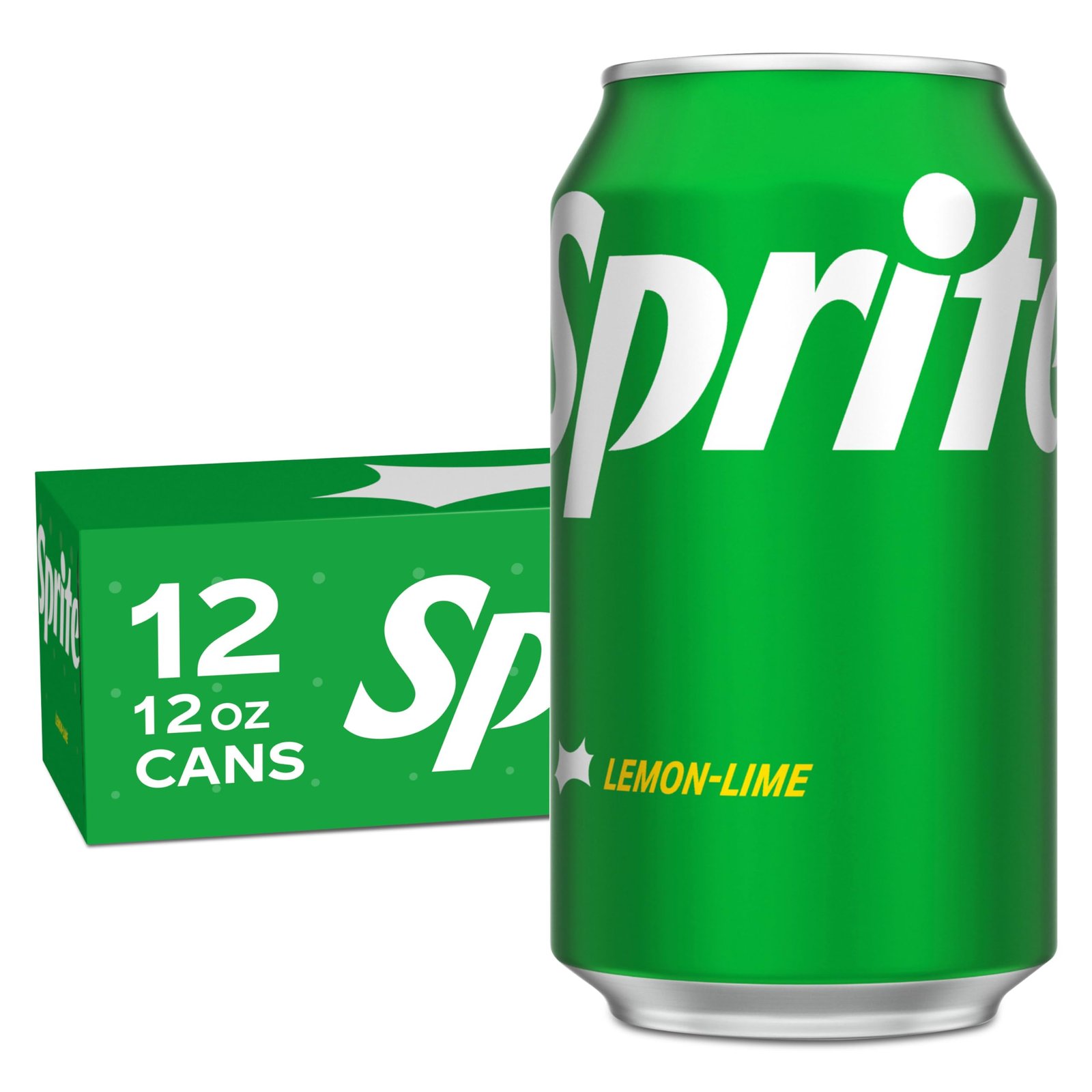 Sprite Lemon-Lime Caffeine-Free Soda Soft Drink Cans, 12 fl oz, 12 Pack