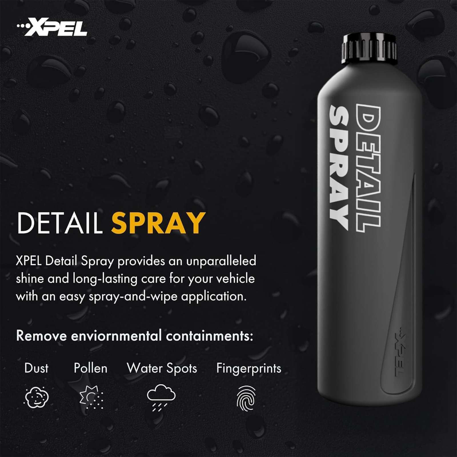 XPEL Detail Spray, 16oz - High-Gloss Professional Detailing and Cleaning Spray Enhances Car's Exterior with Streak-Free Finish and Shine - Image 2