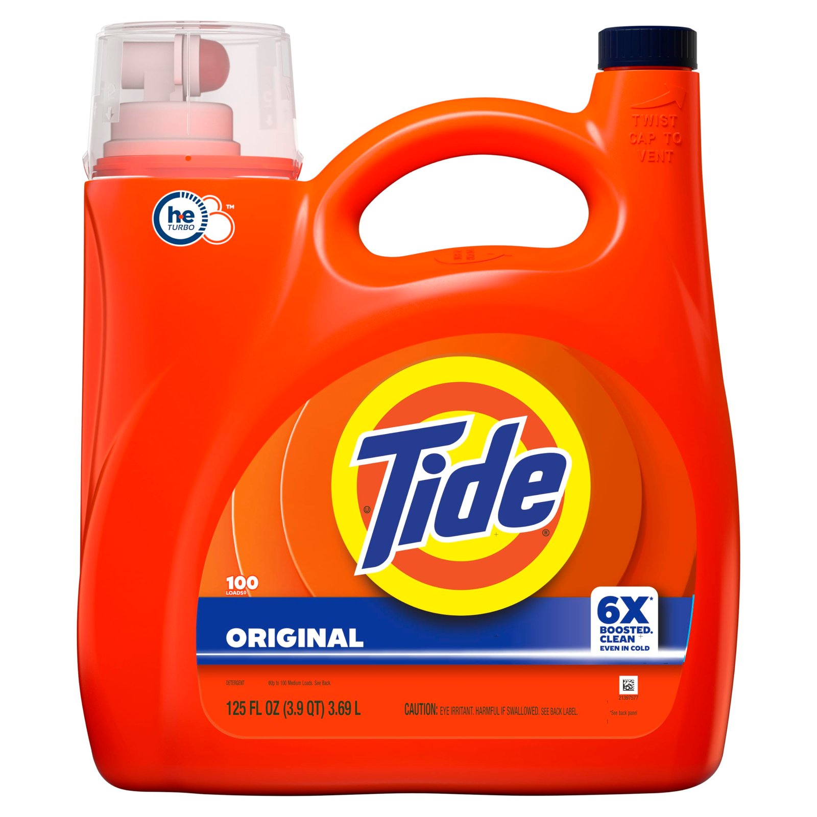 Tide Liquid Laundry Detergent, Original Scent, 125 fl oz, 100 Loads, Boosted Clean Even in Cold Water with Concentrated Washing Soap - Image 14