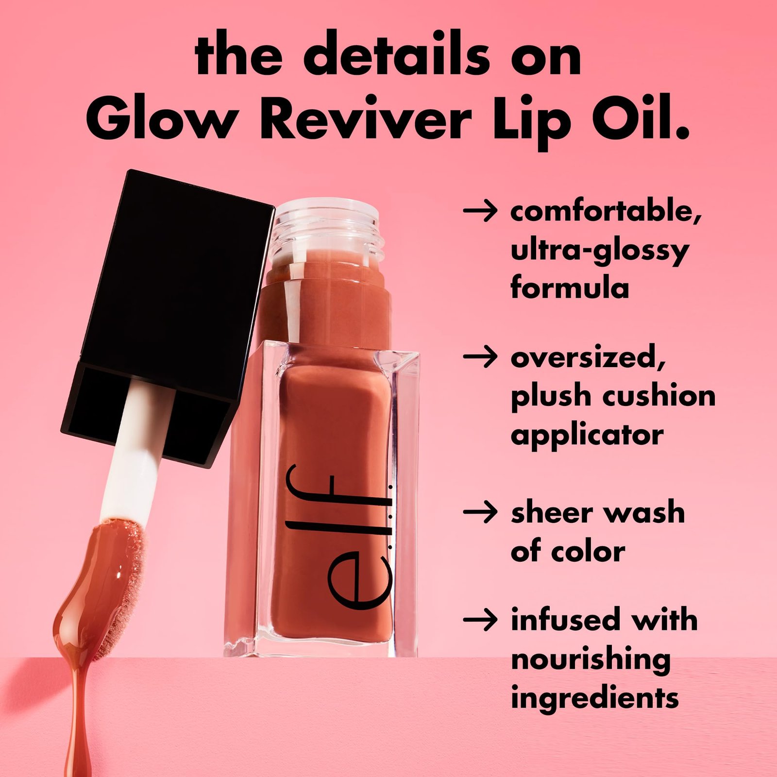 e.l.f. Glow Reviver Lip Oil, Tinted, Hydrating & Non-Sticky, Jam Session - Image 5