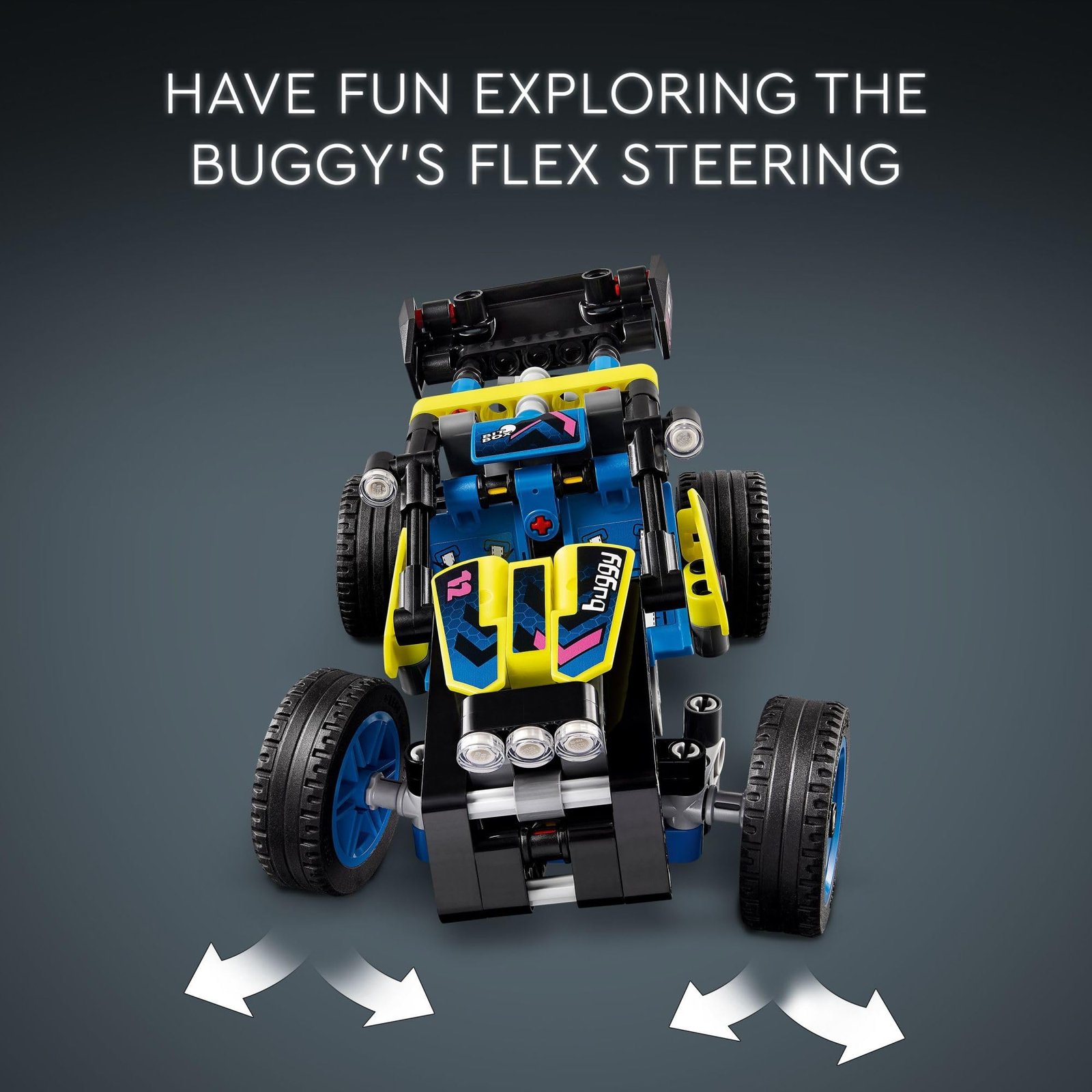 LEGO Technic Off-Road Race Buggy Toy Car - Building Set for Boys & Girls, Ages 8+ - Race Car W/Detailed Features - Gift for Birthdays - 42164 - Image 3