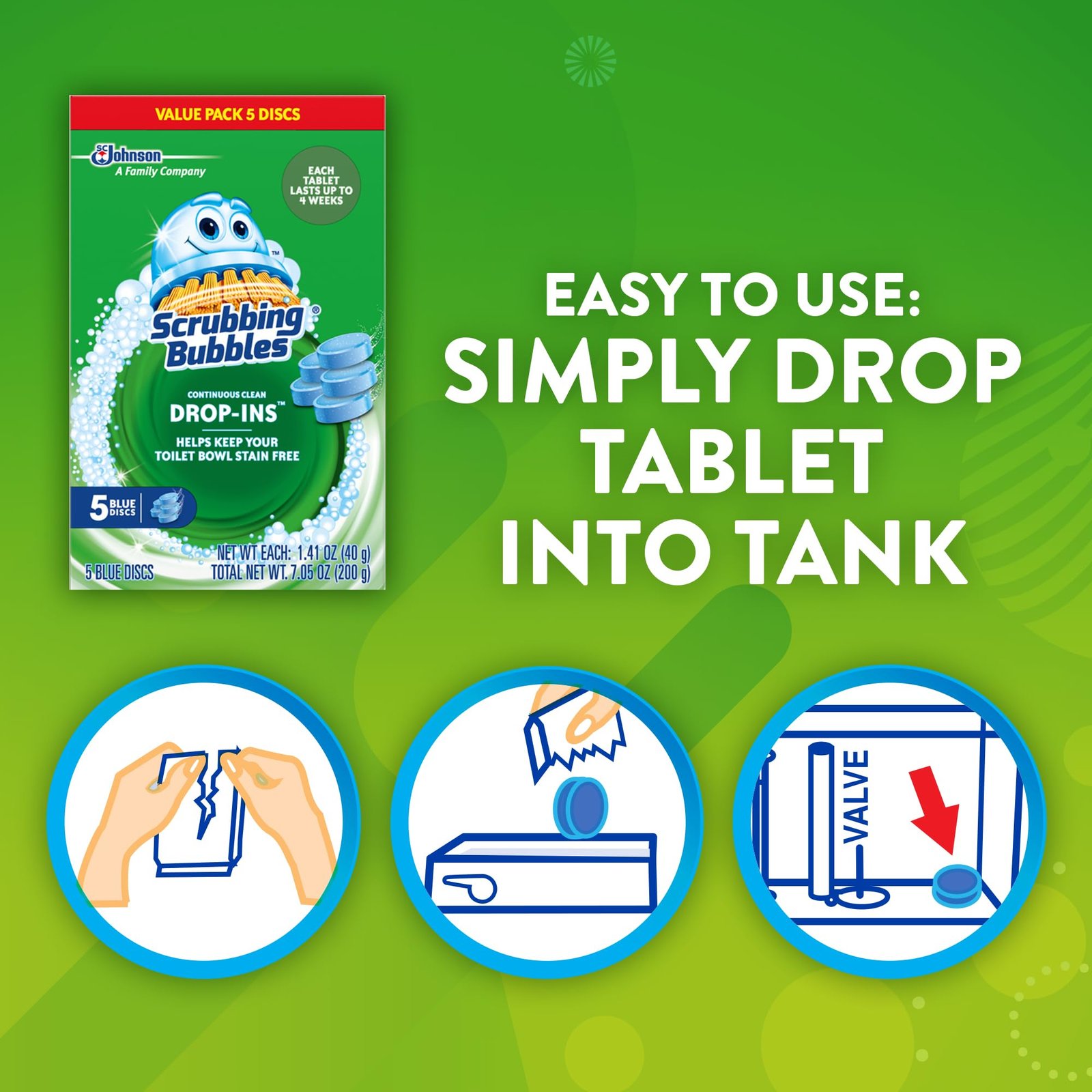 Scrubbing Bubbles Continuous Clean Toilet Tank Drop-Ins, 5 Count - Image 5