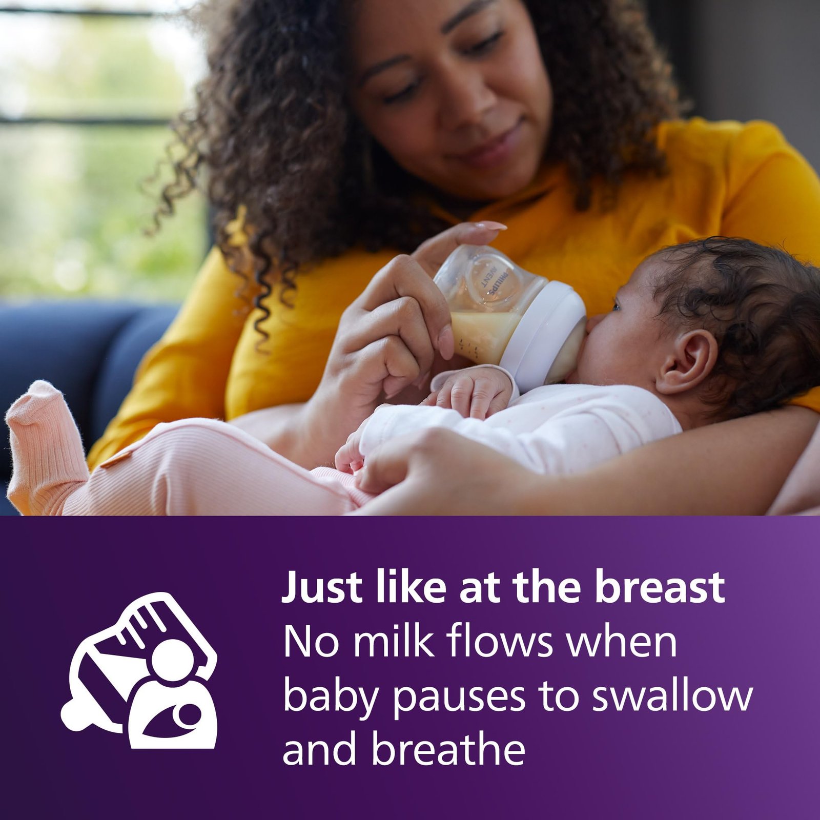 Philips Avent Natural Baby Bottles, Slow Flow, 4 oz, BPA-Free, 4-Pack - Image 4