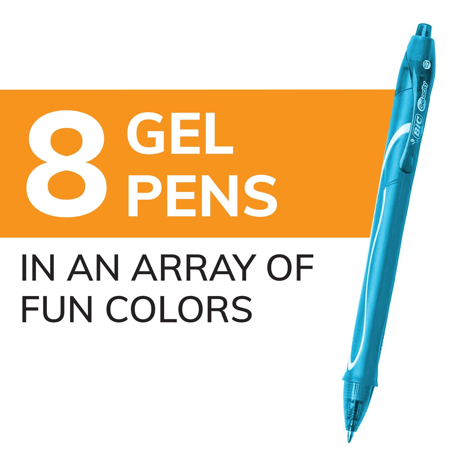 BIC Gelocity Quick Dry Ocean Themed Gel Pen Set, Medium Point, 0.7mm - Image 4