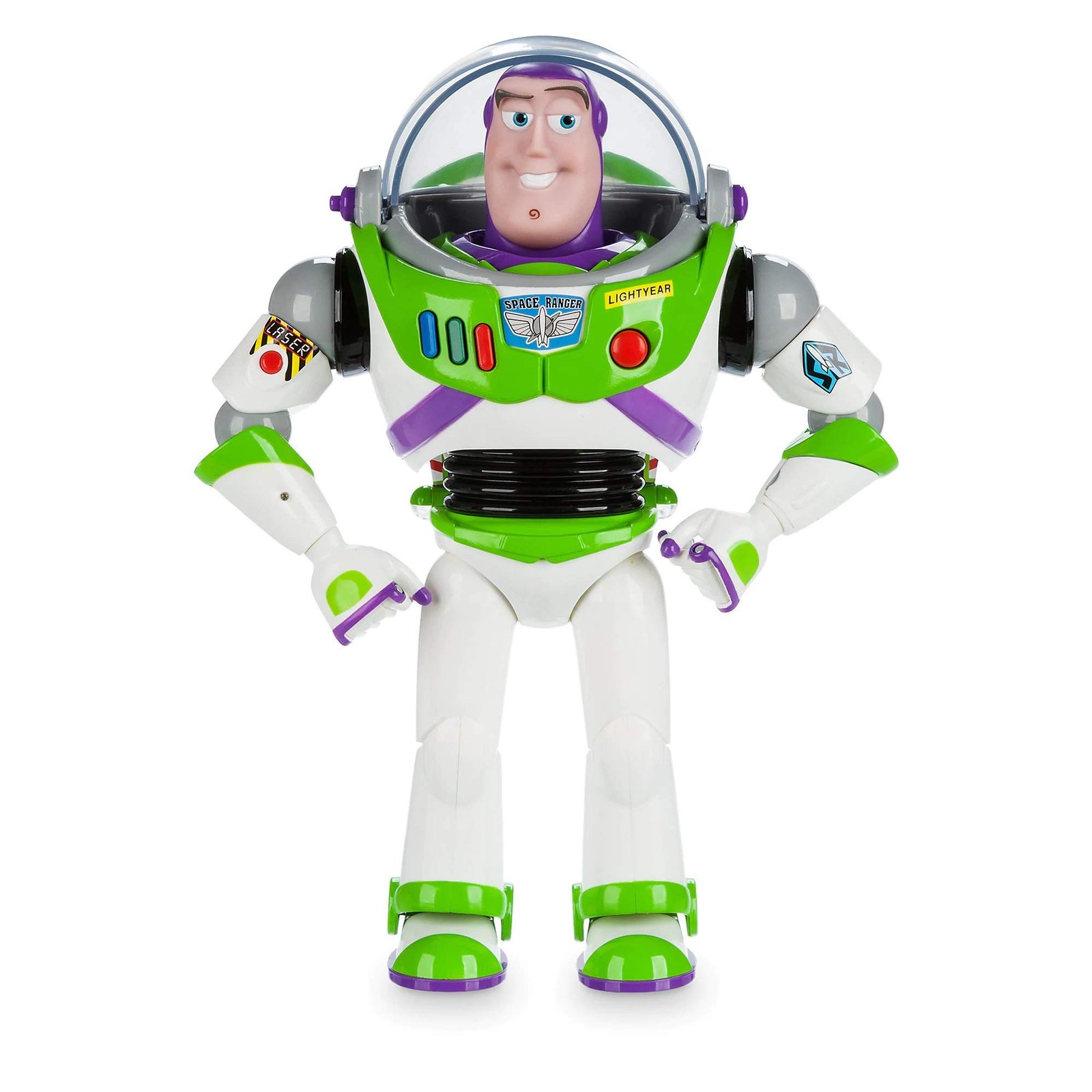 Disney Store Official Buzz Lightyear Interactive Talking Action Figure from Toy Story, Features 10+ English Phrases, Interacts with Other Figures and Toys - Image 3
