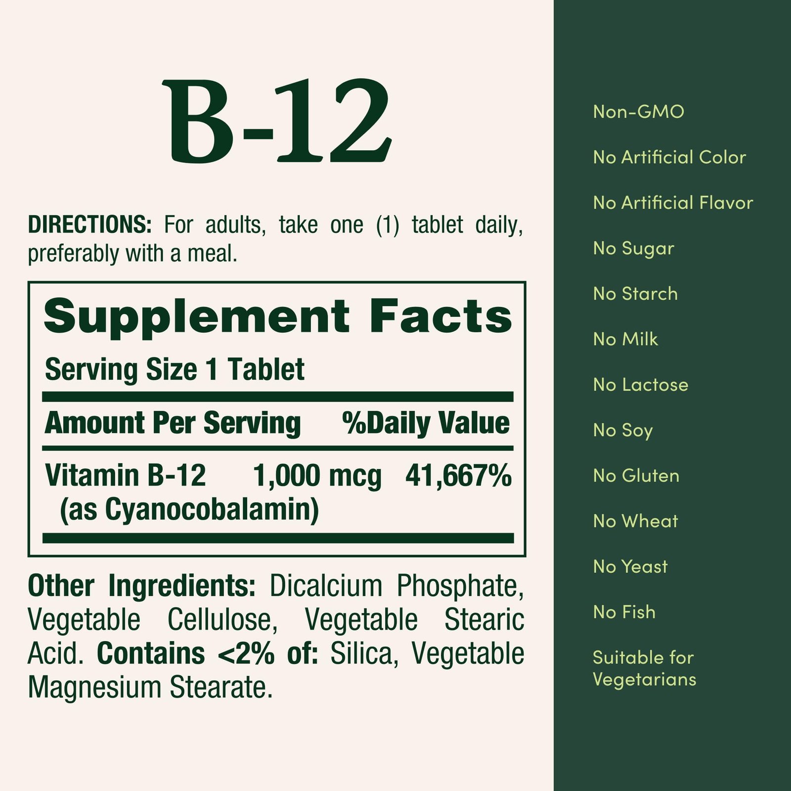 Nature's Bounty Vitamin B12 1000 mcg Caplets, 200 ct - Image 5