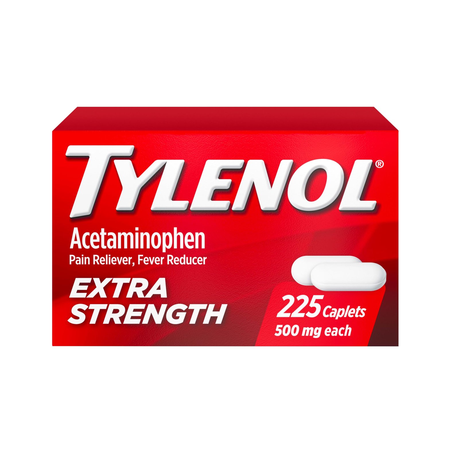 Tylenol Extra Strength Caplets, 500 mg Acetaminophen, Value Size, 225 Ct