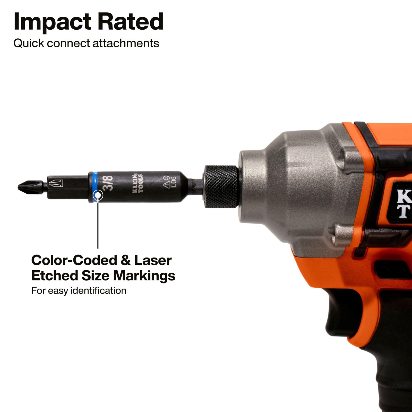 Klein Tools 32500HD 11-in-1 Multi-Bit Impact Screwdriver/Nut Driver - Image 4