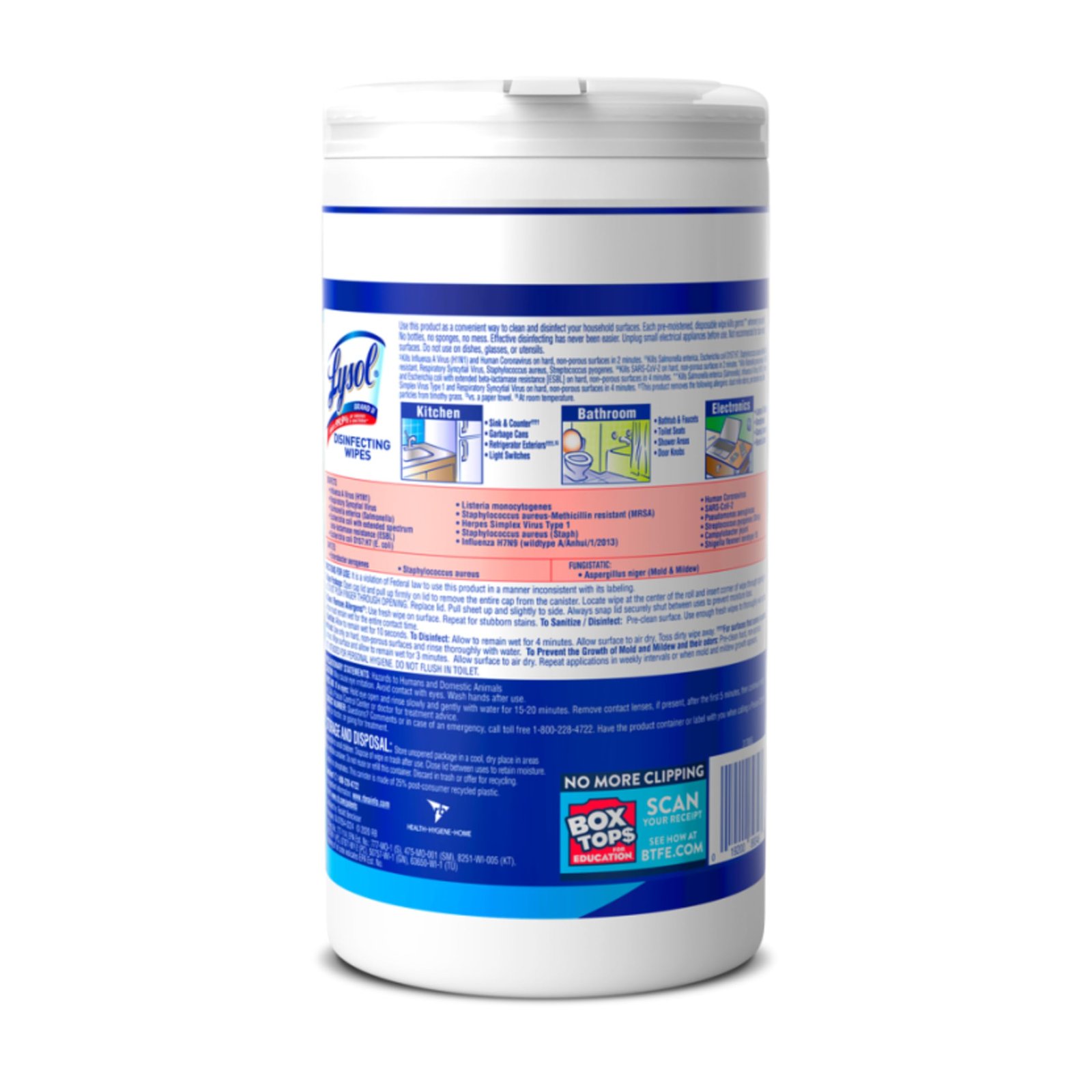 Lysol Disinfecting Wipes, Multi-Surface Cleaner, Crisp Linen, 80 ct. - Image 12