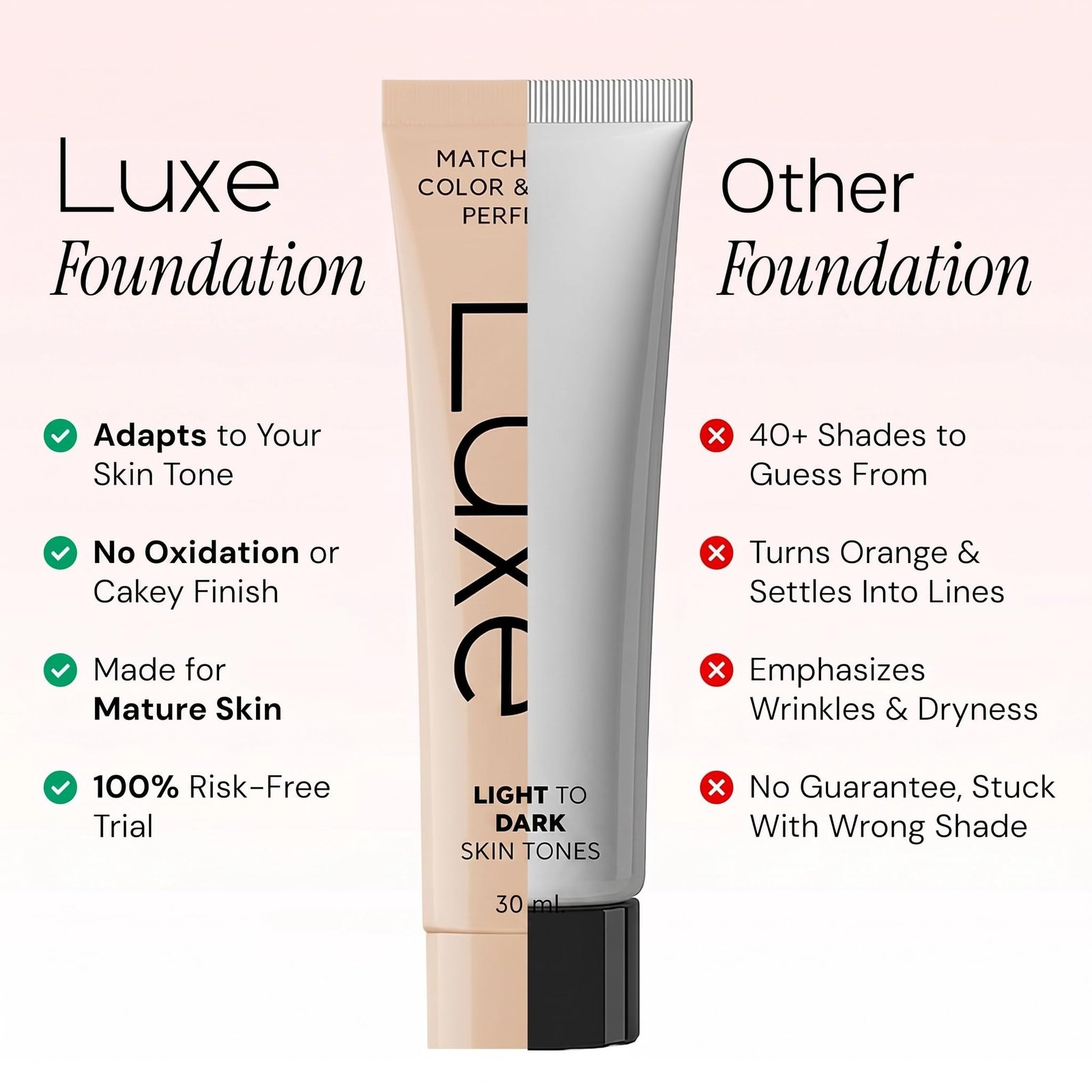 Luxe Color Changing Foundation – Medium - Image 4