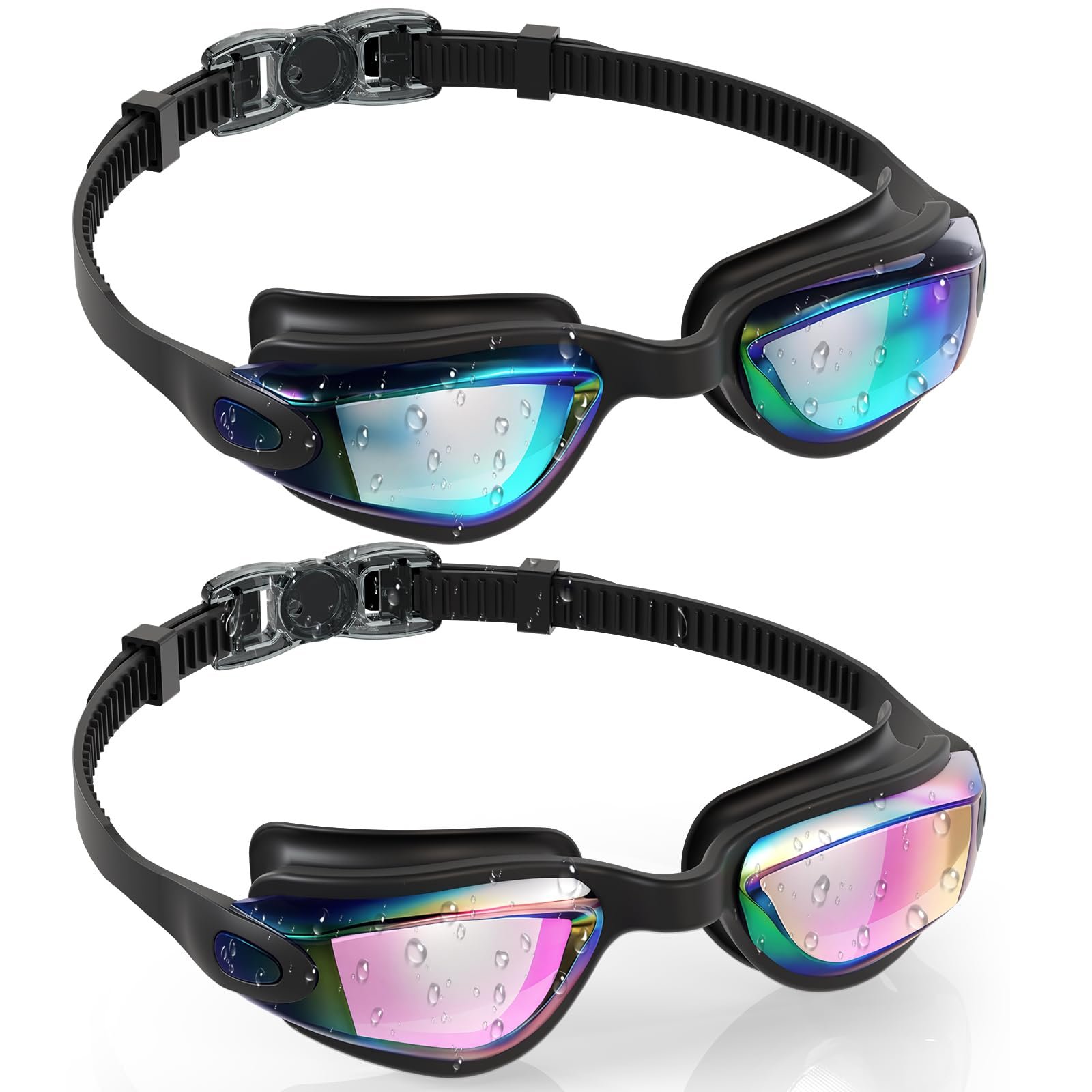 Aegend Kids Swim Goggles, Pack of 2 Swimming Goggles for Children Boys & Girls Age 3-14