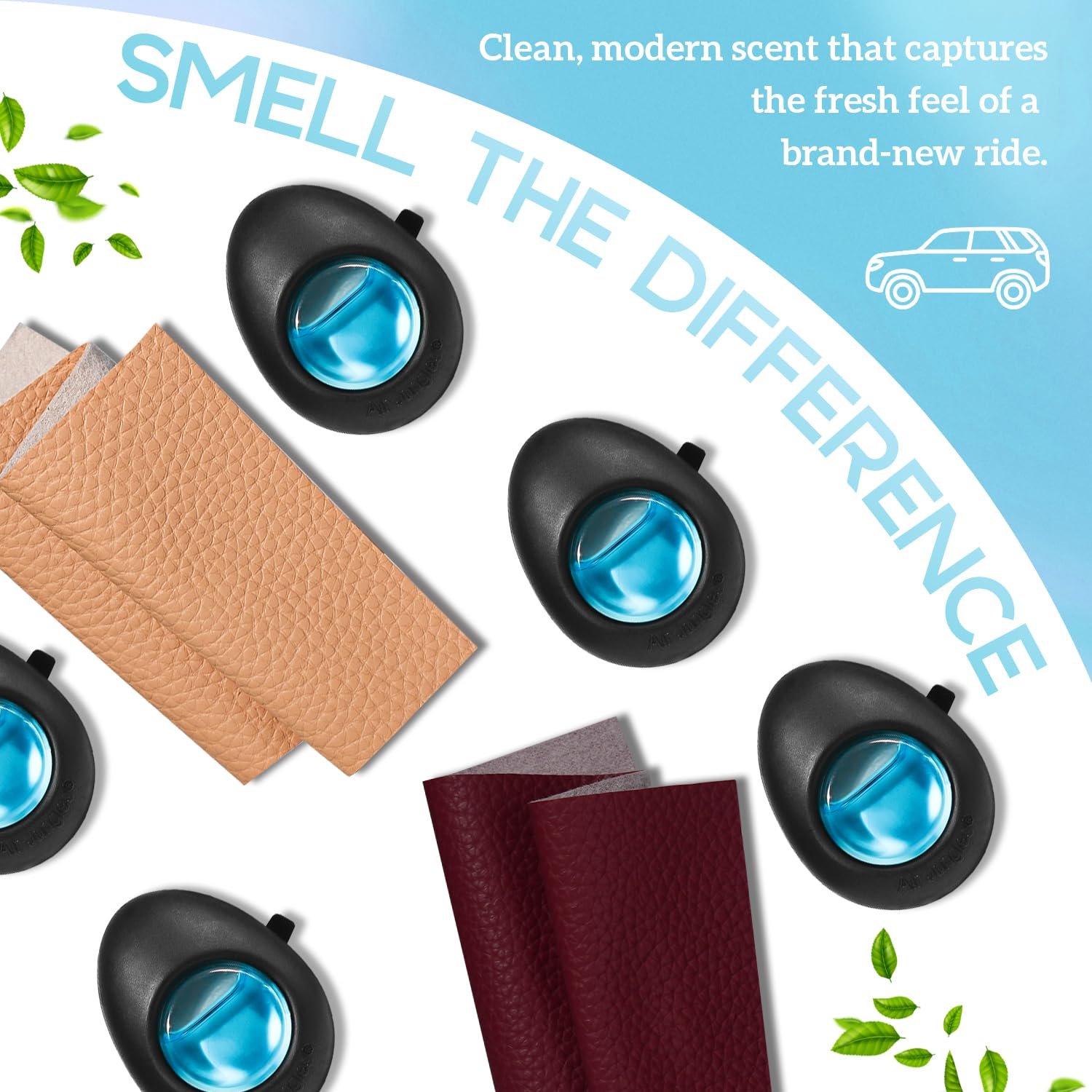 Air Jungles Car Air Freshener Vent Clip 3 Ct, New Car Scent - Image 2