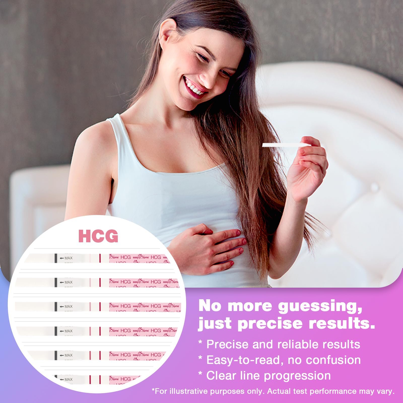 easy@Home 50 Ovulation Test Strips and 20 Pregnancy Test Strips Combo Kit - Image 5