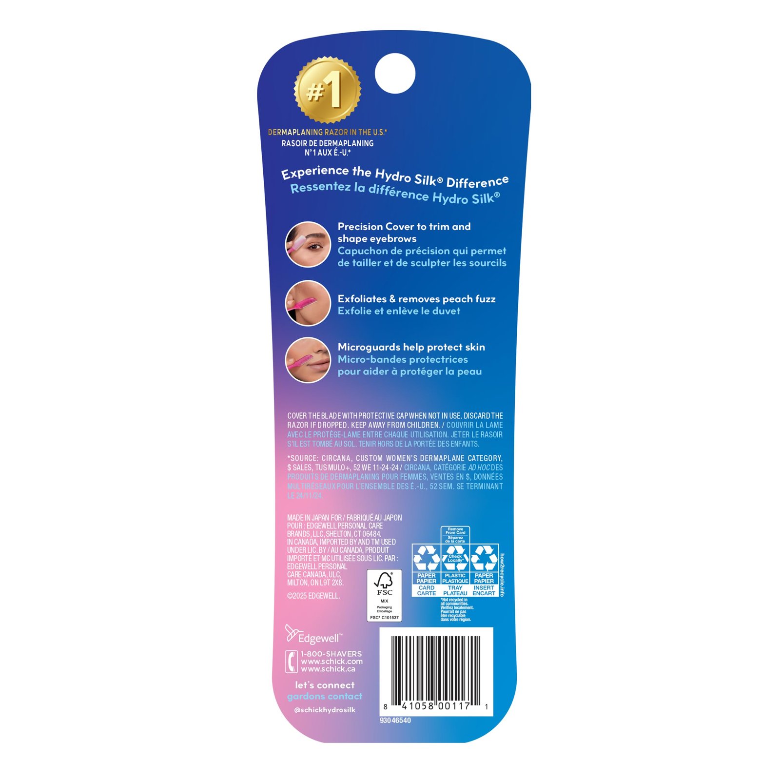 Schick Hydro Silk Touch-Up Dermaplane Razor for Women Face, 3 ct - Image 9