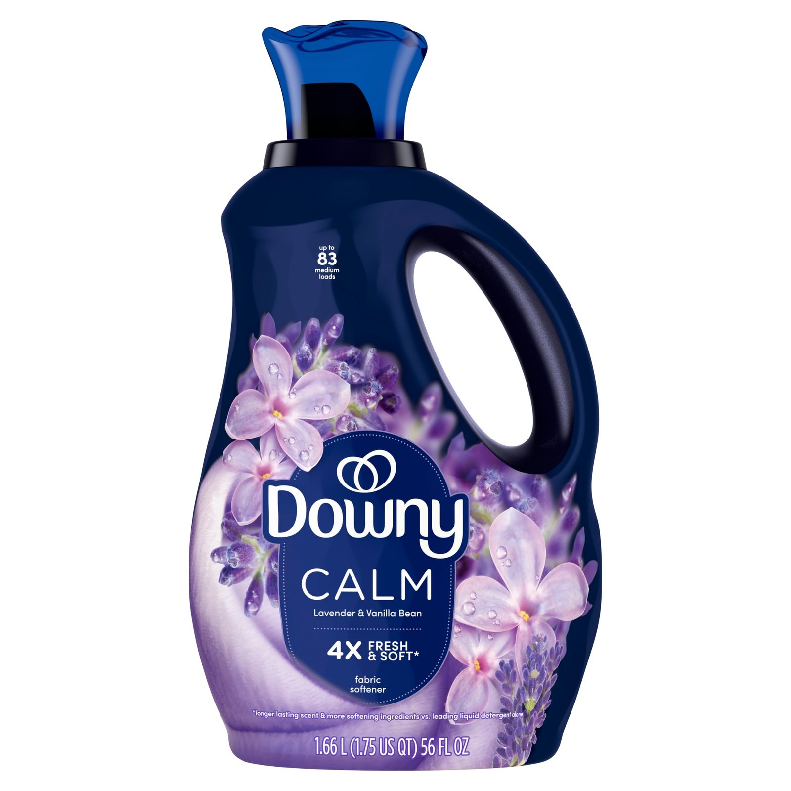 Downy Ultra Soft Fabric Softener Liquid, Calm, Lavender and Vanilla Bean, 56 fl oz, 83 Loads - Image 9