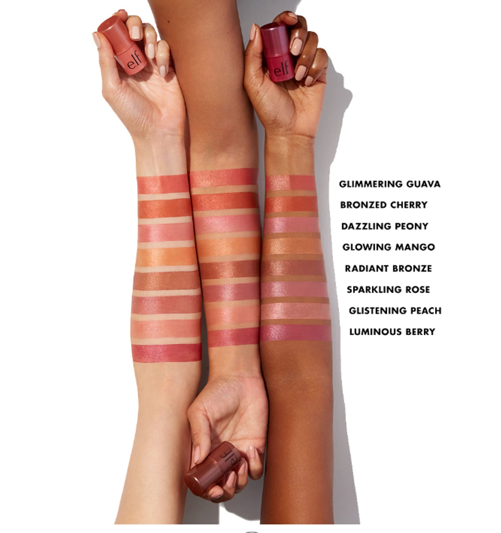e.l.f. Monochromatic Multi Stick, Cream-to-Powder, Dazzling Peony - Image 3