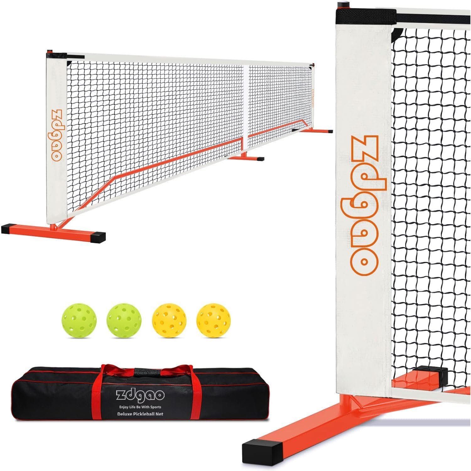 Portable Pickleball Net for Driveway, 22FT NET, Pickle balls, Carry Bag