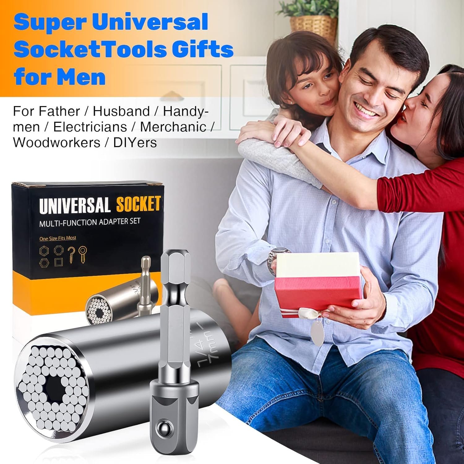 Geekman Stocking Stuffers for Men,Universal Socket Tools Men Gifts - Image 4