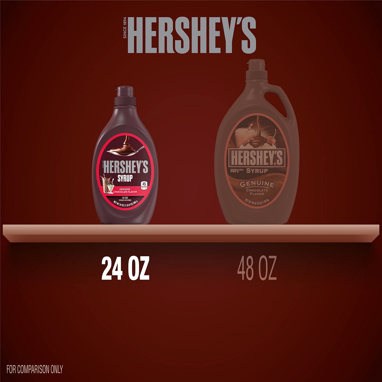 HERSHEY'S Chocolate Flavored Syrup Bottle, 24 oz - Image 3