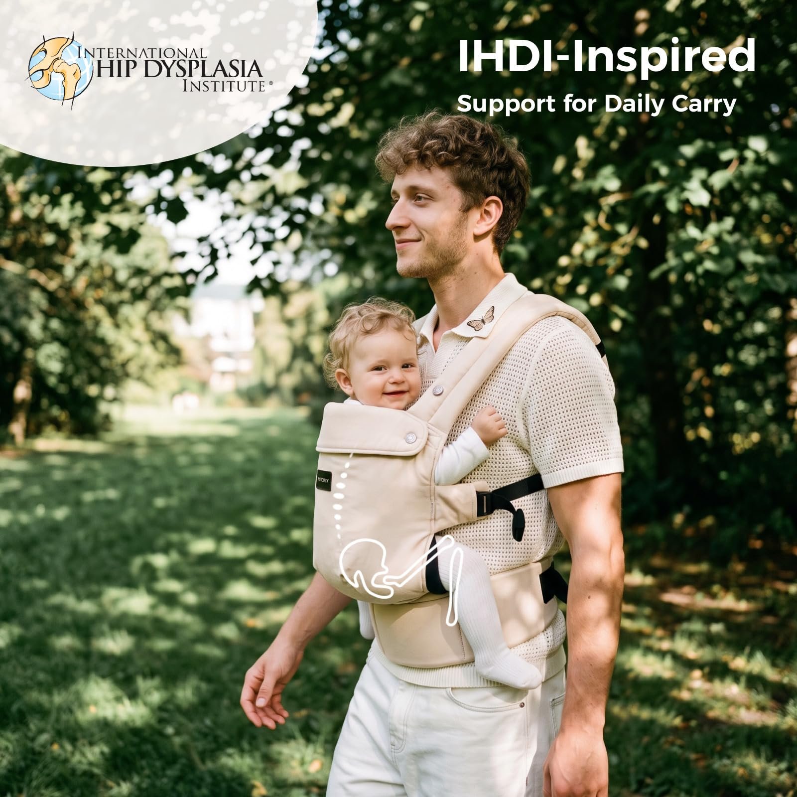 Momcozy PureHug Baby Carrier - Ergonomic, Cozy and Lightweight for 7-45 lbs - Image 8