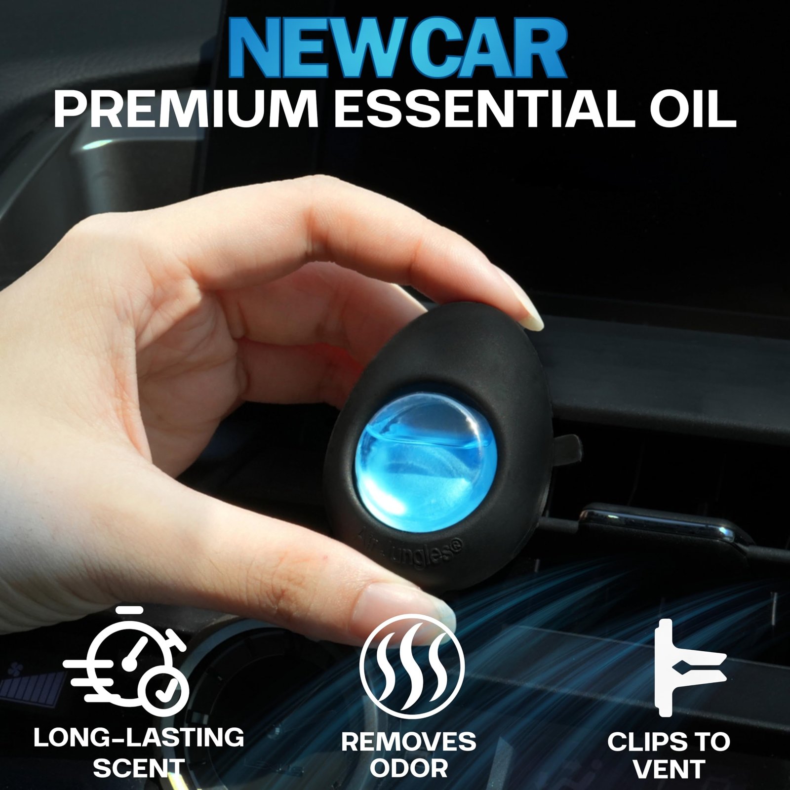 Air Jungles Car Air Freshener Vent Clip 3 Ct, New Car Scent - Image 5