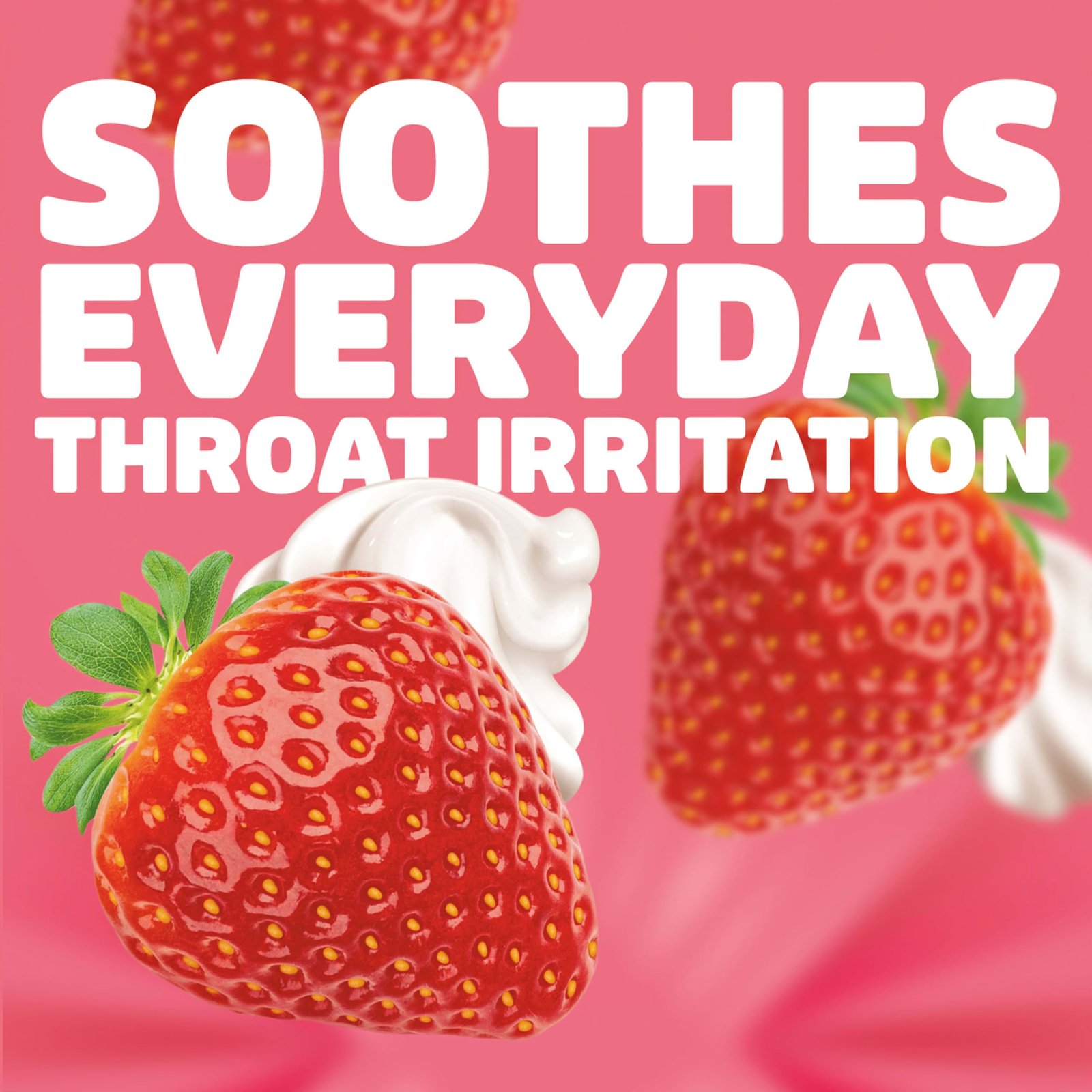 HALLS Soothing Creamy Strawberry Throat Drops, Value Pack, 70 ct - Image 5