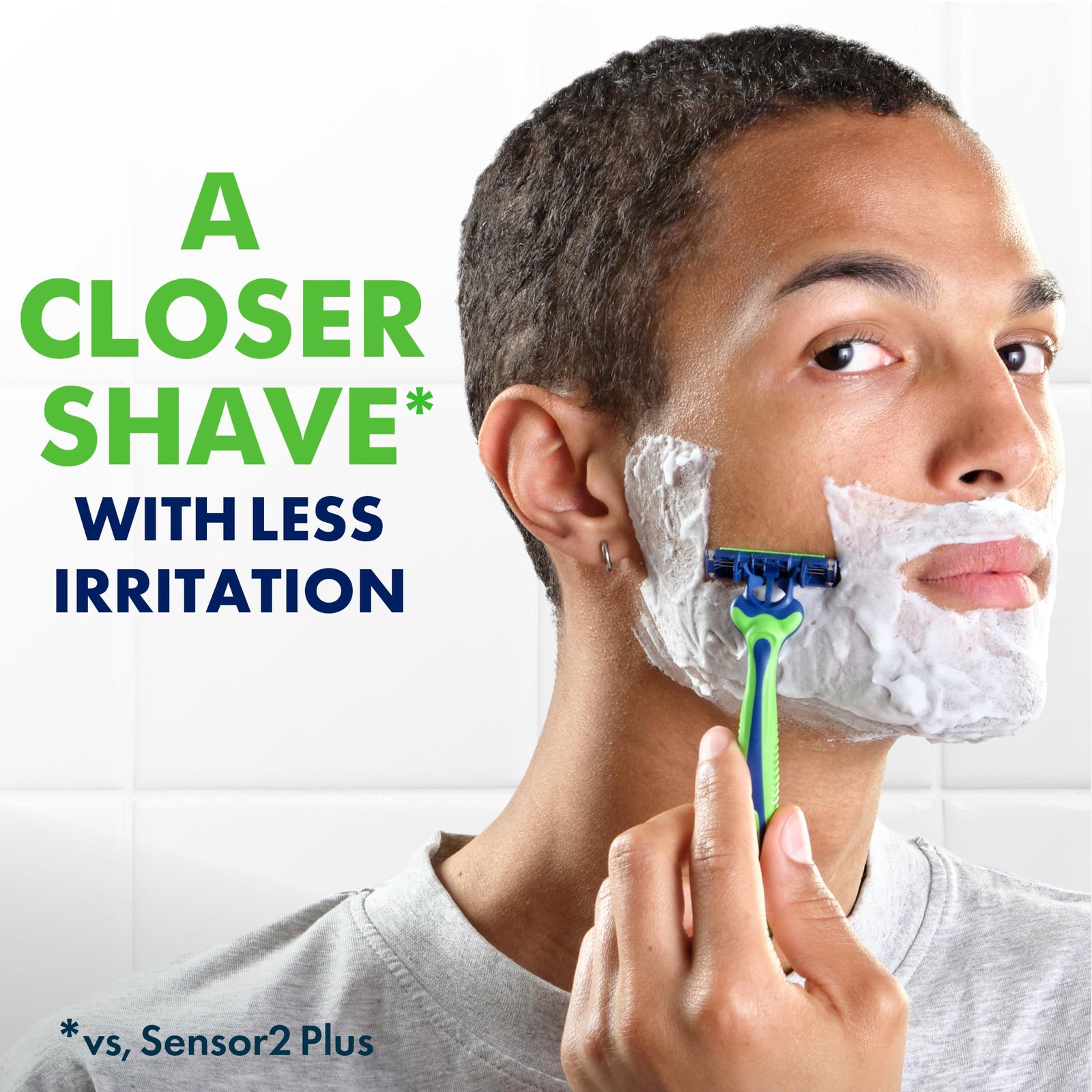 Gillette Sensor3 Sensitive Men's Disposable Razor, 4 Razors - Image 8