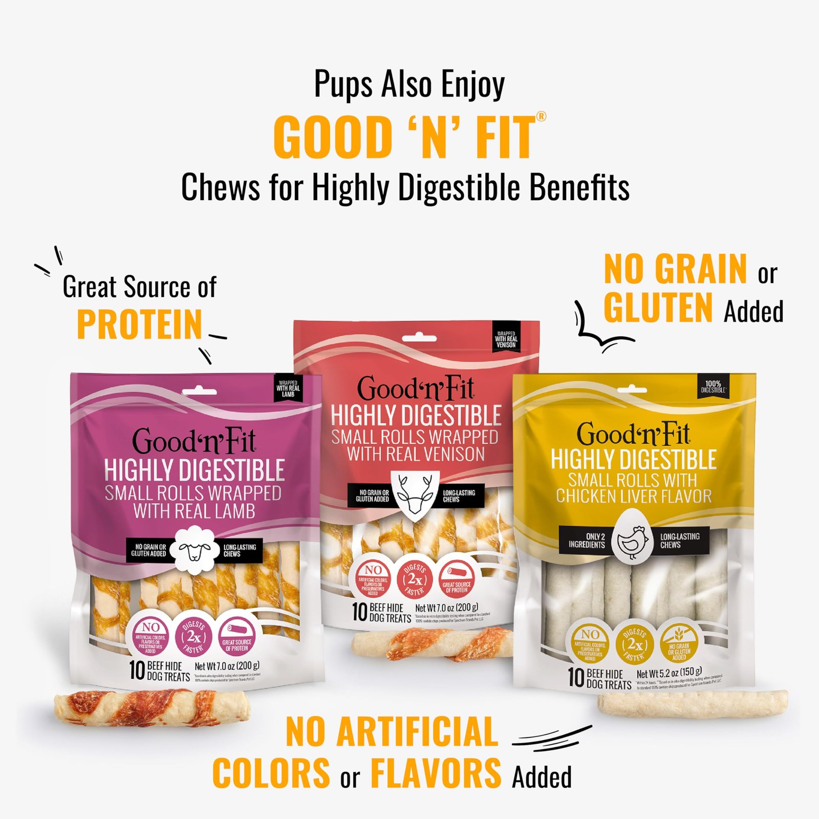 Good 'n' Fun Kabobs Long-Lasting Dog Treat Made With Real Protein, 24 oz - Image 8