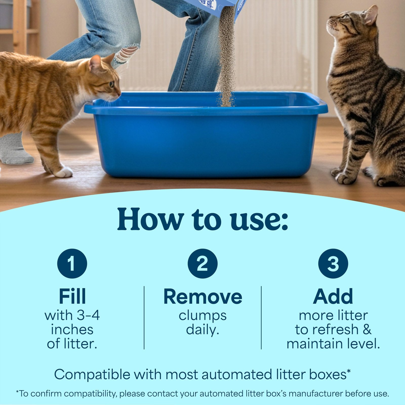 Fresh Step Advanced Heavy Duty Multi Cat Clumping Cat Litter, 17.5 lb. - Image 4