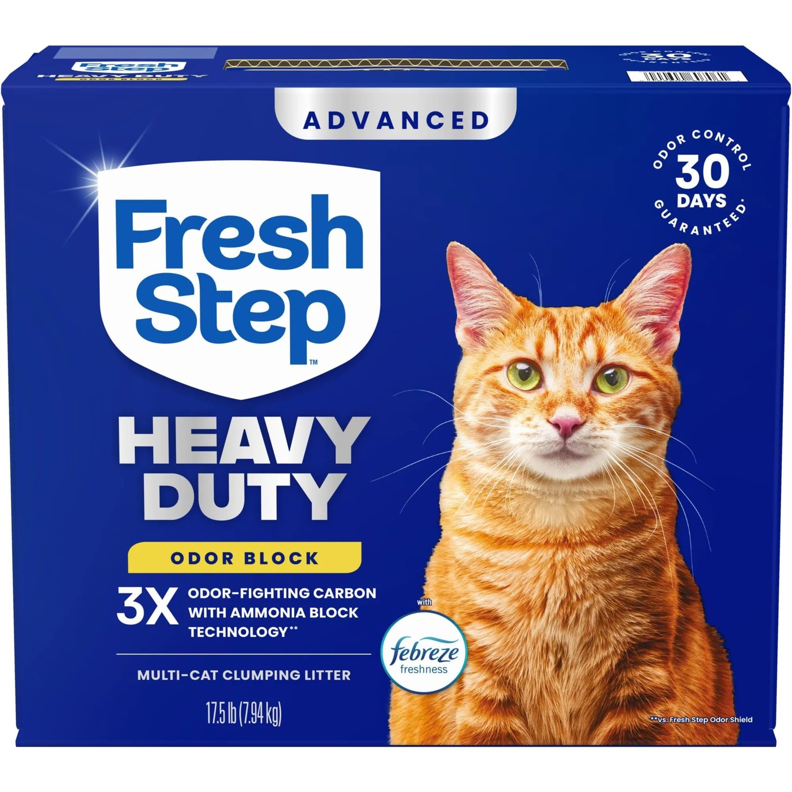 Fresh Step Advanced Heavy Duty Multi Cat Clumping Cat Litter, 17.5 lb.