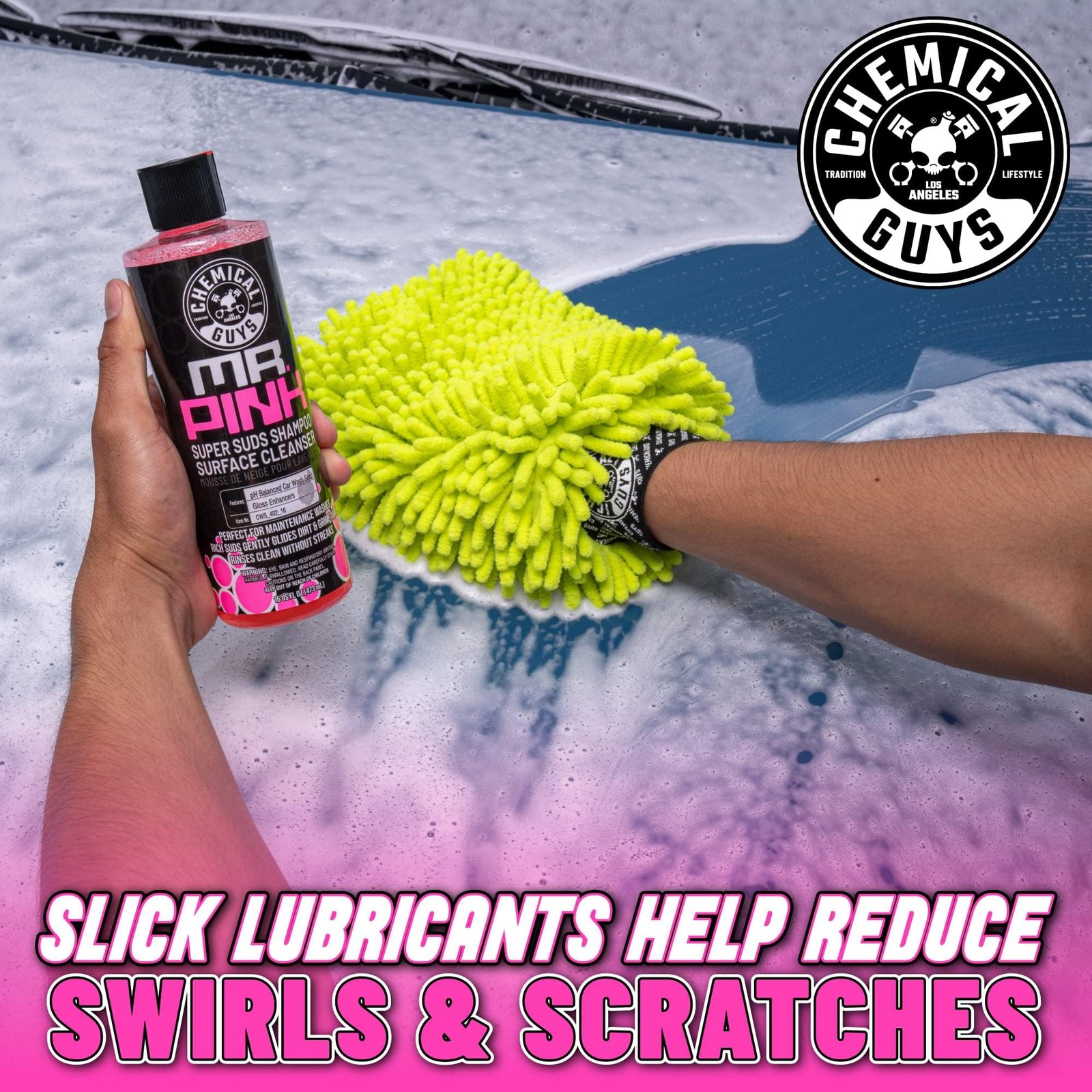 Chemical Guys, Mr. Pink Car Wash Soap, Foam Cannon & Bucket Wash, 64 oz - Image 4