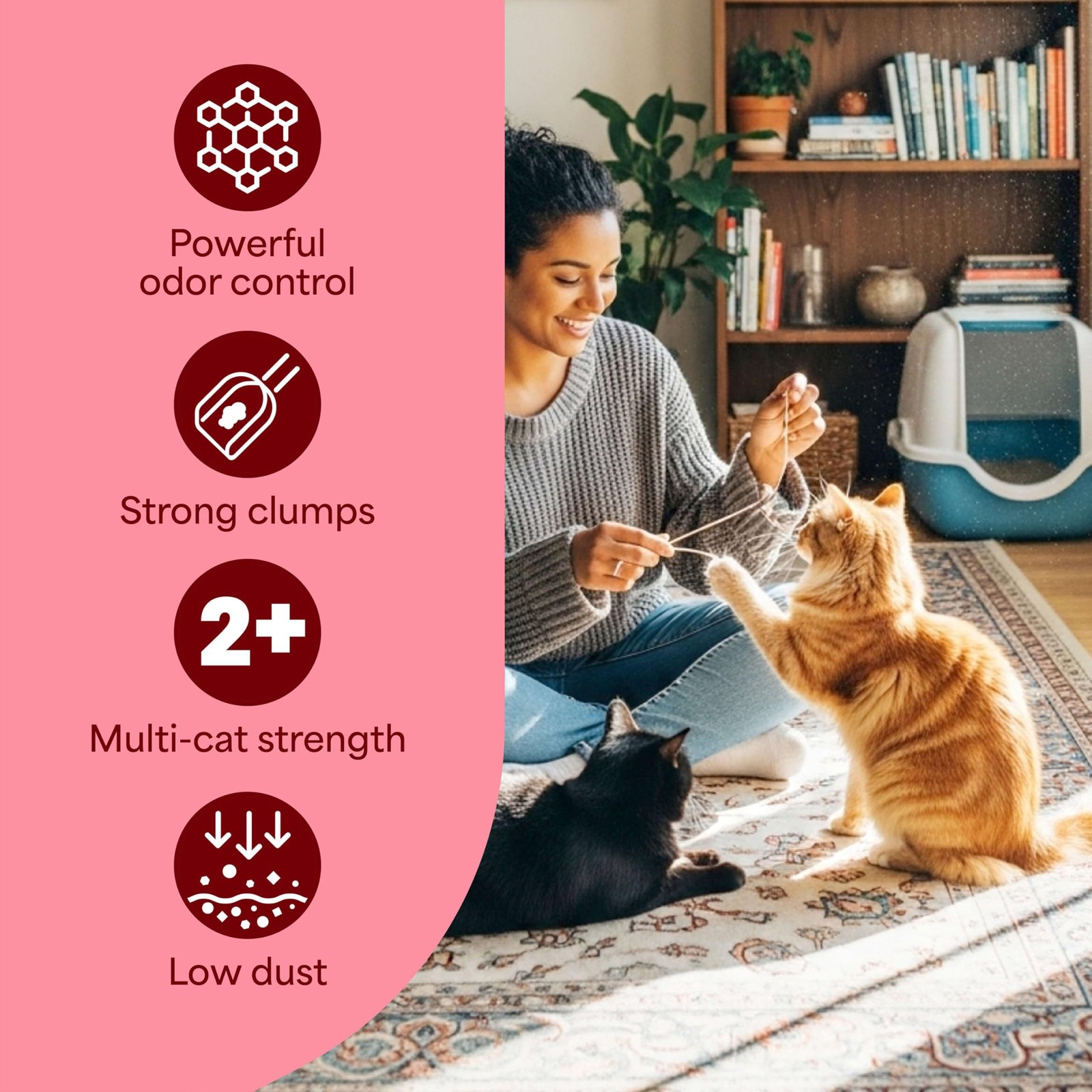 Fresh Step Odor Shield Multi Cat Clumping Cat Litter, 14 lb. - Image 7