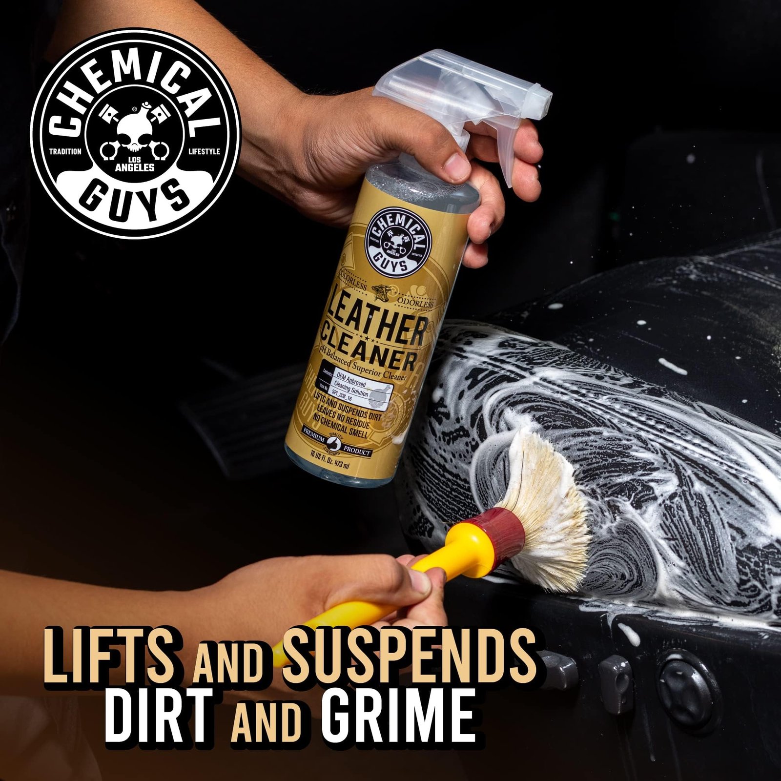 Chemical Guys, Leather Cleaner & Conditioner Kit, Travel Size, 2 x 4 oz - Image 2