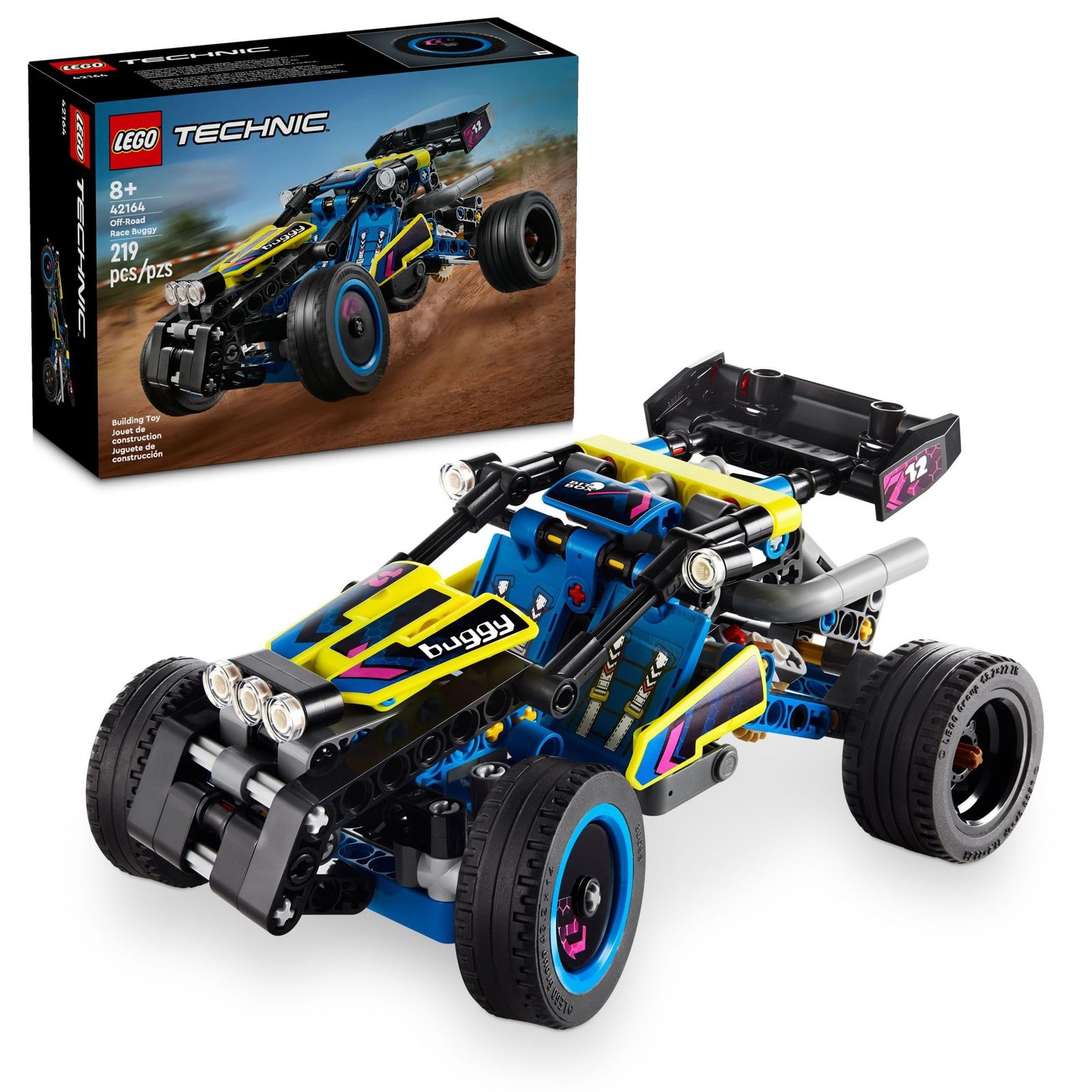 LEGO Technic Off-Road Race Buggy Toy Car - Building Set for Boys & Girls, Ages 8+ - Race Car W/Detailed Features - Gift for Birthdays - 42164
