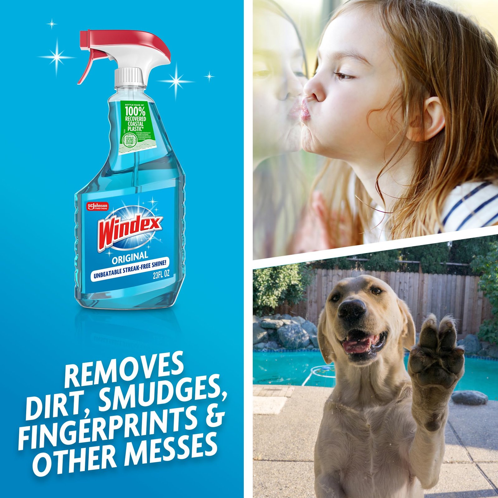 Windex Glass & Window Cleaner Spray Bottle, Original, 23 oz - Image 3
