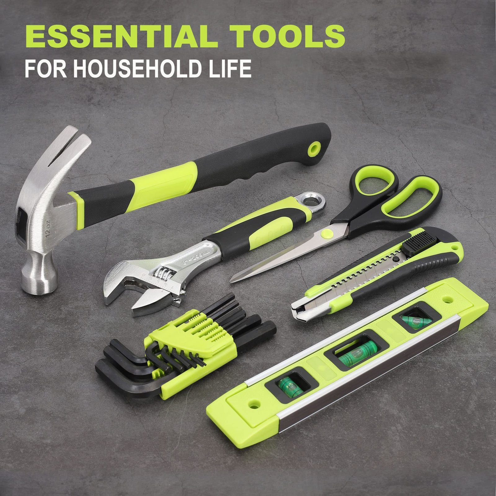FASTPRO 220-Piece Home Tool Set, Household Repairing Tool Kit, Green - Image 7